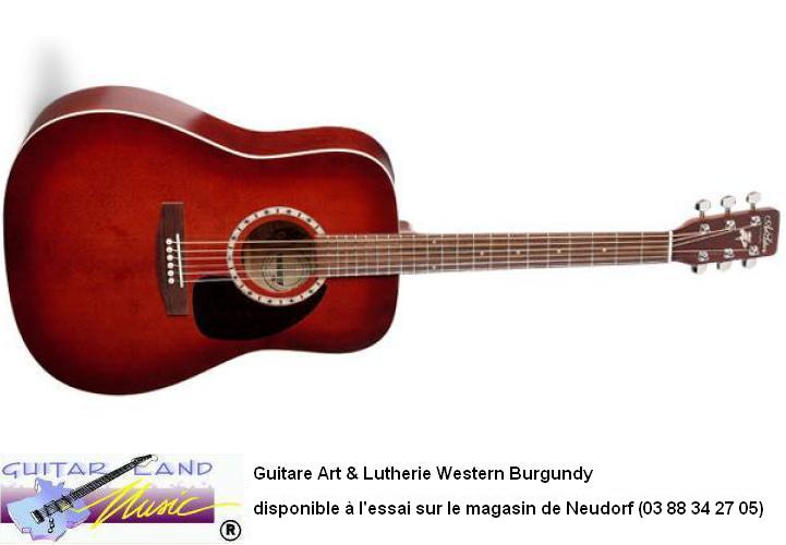 Guitare Art & Lutherie Western Burgundy